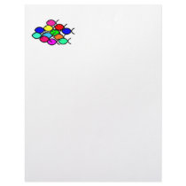Christian Fish Symbol - Rainbow Colours