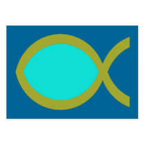 Christian Fish Symbol Tract Card /