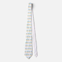 Christian Fish Symbol with Crucifix - Sky & Ground Tie