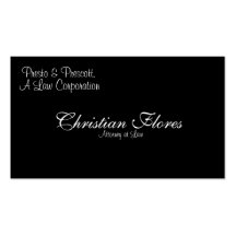 Christian Flores, Attorney at Law, Presto & Pre... Business Card Templates