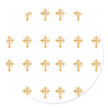 Christian Gold Cross stickers