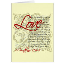 Christian Greeting Card, Love Christian Card