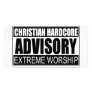 Christian Hardcore Advisory... Customized Photo Card