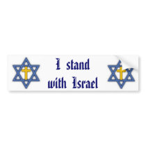 Christian Jewish Support for Israel.. Bumper Sticker