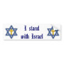 Christian Jewish Support for Israel.. Bumper Sticker