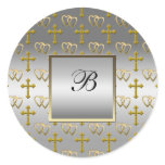 Christian Love Round Stickers