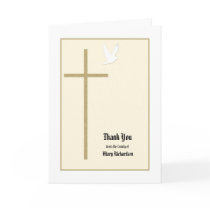 Christian Memorial Thank You Card