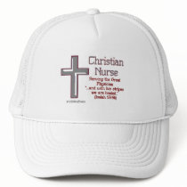 Christian Nurse Cross2 Mesh Hats
