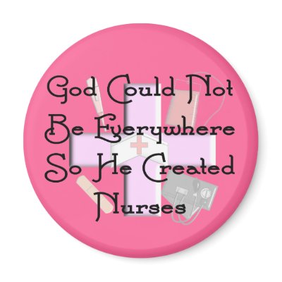 Christian Nurse Gifts "God Could Not Be Everywhere Magnet by ProfessionalDesigns