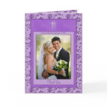Christian Purple Thank You Card with Photo