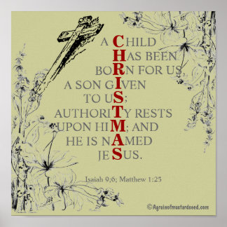 Christian Christmas Posters | Zazzle Canada