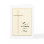 Christian Religious Easter Card -- Cross & Dove