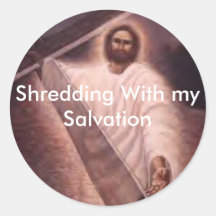 Christian Skateboard Round Stickers