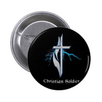 Christian Soldier buttons