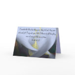 Christian Sympathy Card Consider the Lilies