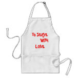 Christian t shirt -to serve with love aprons