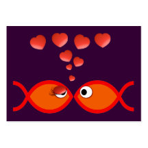 Christian Valentine Orange v2 Business Card