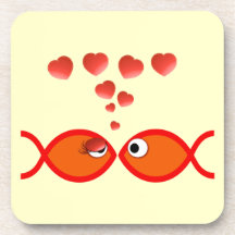 Christian Valentine Orange v2 Coaster