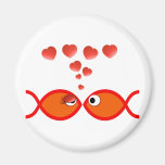 Christian Valentine Orange v2 Magnets