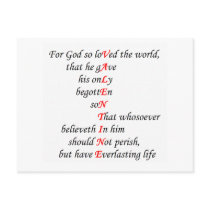 Christian Valentine Postcard