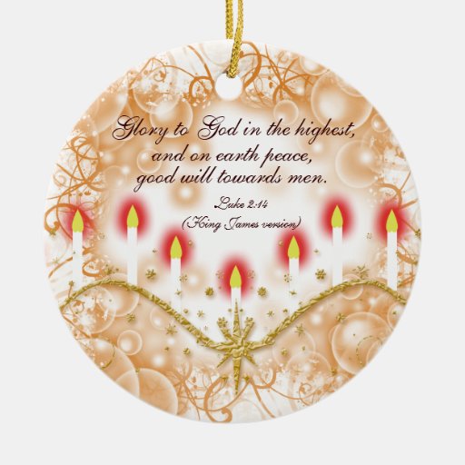christian verse christmas candles christmas ornament zazzle christian verse christmas candles christmas ornament zazzle