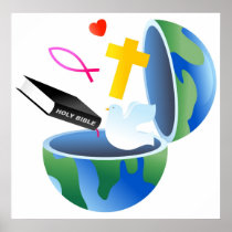 Christian World Poster