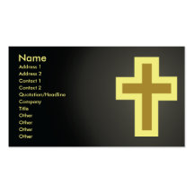 Christianisme - affaires cartes de visite personnelles