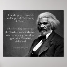 Christianisme de Frederick Douglass Affiche