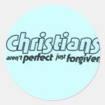 Christians are not perfect just forgiven stickers