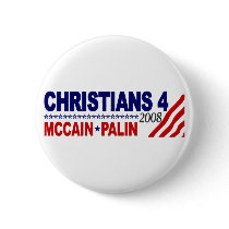 Christians for McCain Palin Pins