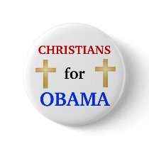 Christians for Obama 2012 button