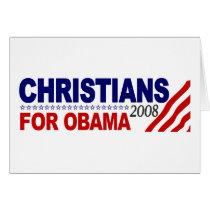 Christians For Obama Card