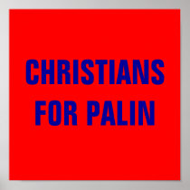 CHRISTIANS FOR PALIN POSTERS