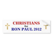 CHRISTIANS for PAUL 2012 sticker Bumper Stickers