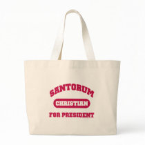 Christians for Santorum Canvas Bags