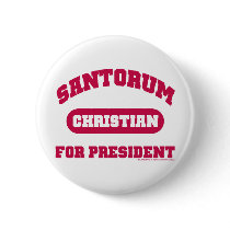 Christians for Santorum Pinback Buttons
