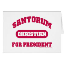 Christians for Santorum Cards