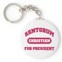 Christians for Santorum Key Chain
