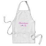 Christians Rock - Cute Pink Apron