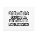Christians Wanted...