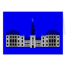 Christiansborg - gris carte de vœux