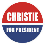 CHRISTIE 2012 ROUND STICKERS