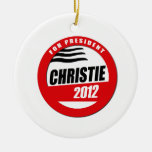 CHRISTIE FOR PRESIDENT BUTT CHRISTMAS ORNAMENT