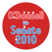 Christine O'Donnell for Senate 2010 Star Design Sticker