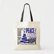 Christmas 1 CFS Chronic Fatigue Syndrome Canvas Bags