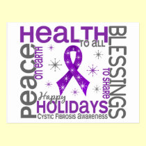 Christmas 4 Cystic Fibrosis Snowflakes postcards