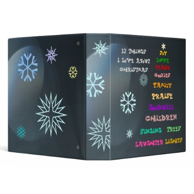 Christmas Abstract Binder by tyounglyle
