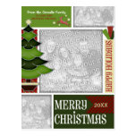 Christmas ADD YOUR PHOTO Whimsical Tree Post Cards