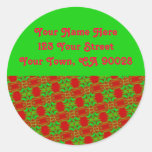 Christmas Address Labels Sticker