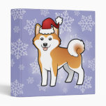 Christmas Akita Inu / Shiba Inu Binder